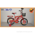 red color kid bikes with basket and back 14 inch children bicycle